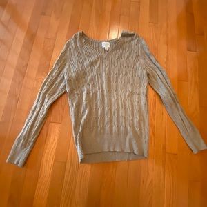 Cable knit sweater